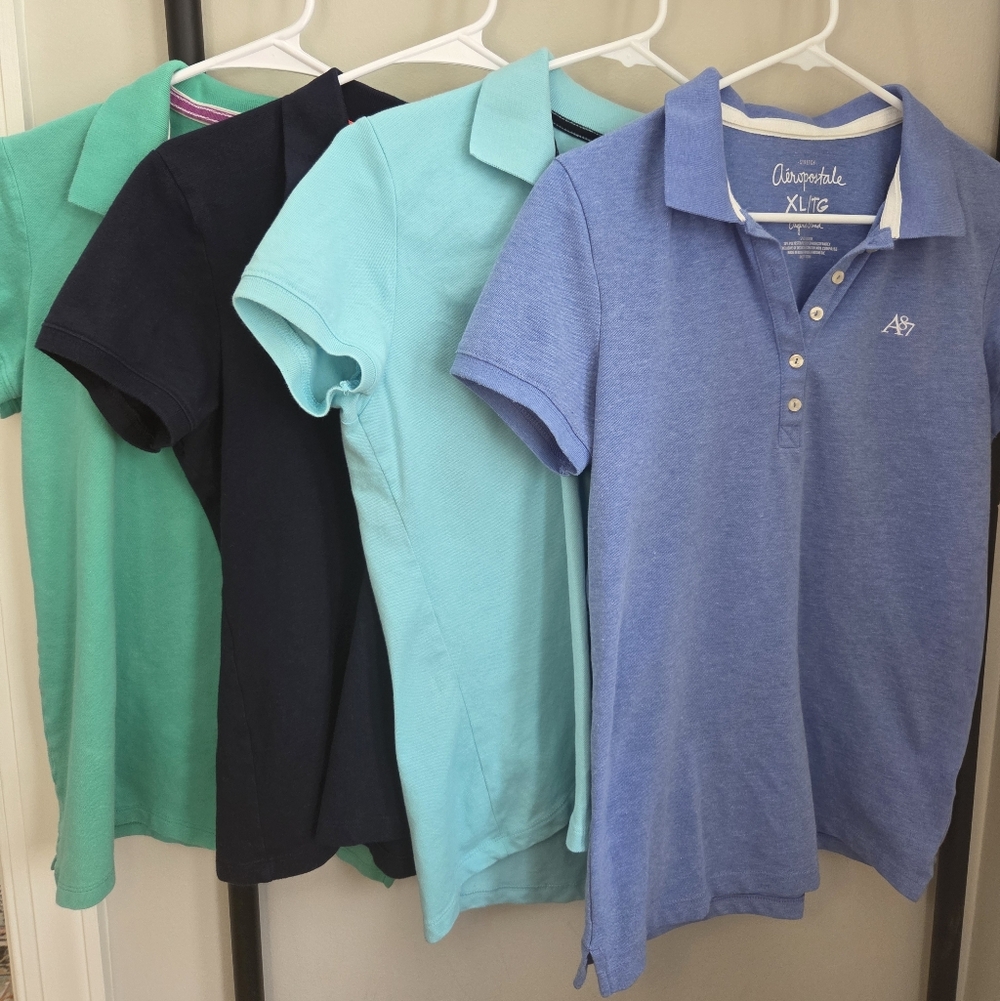 Aeropostale Womens Polo Shirt - Navy